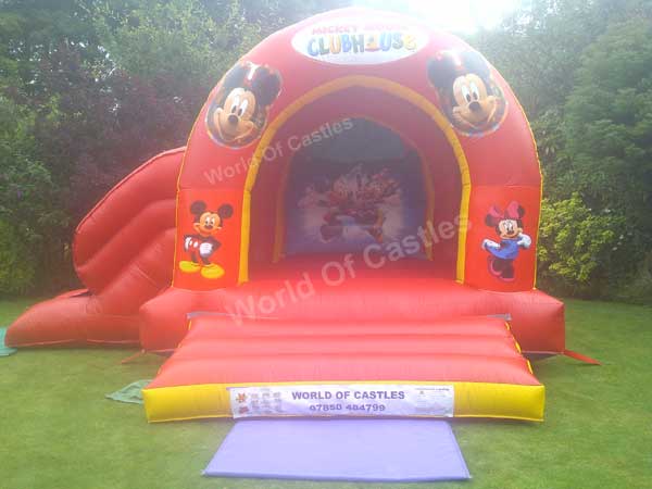 Minnie Mouse Bouncy Castle With Slide